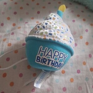 Build-A-Bear Blue and Yellow Happy Birthday Cake Topper